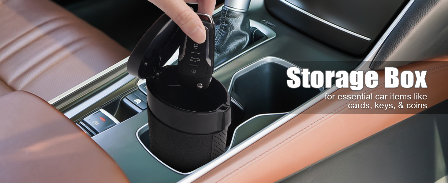 car trash can