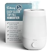 Fontaines Luxury Top-Fill Cool Mist Humidifier - 360° Ultra-Fine Mist, Whisper-Quiet Operation, D...