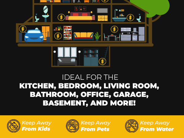 Humane Electronic Rodent Trap Zapper Electric Mouse Rat Squirrel Kill Pest Control Indoor Safe