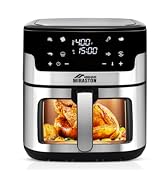 MIRASTON 8.5QT Air Fryer, Family Size Digital Air Fryers, Nonstick Square Basket