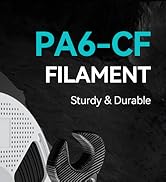SUNLU 500G PA6-CF 3D Filament 1.75mm, Heat Deflection Temperature up to 209°C, Made of 80% PA Nyl...