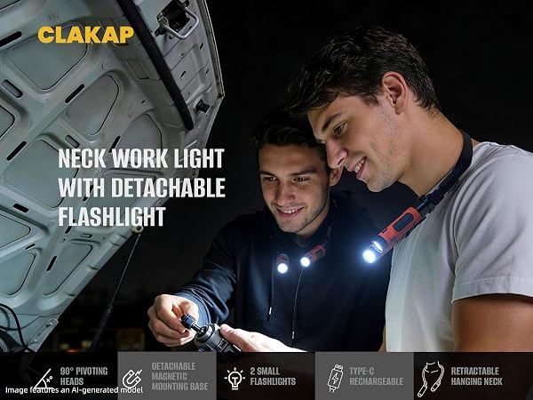 800 Lumens Hands Free Work Light