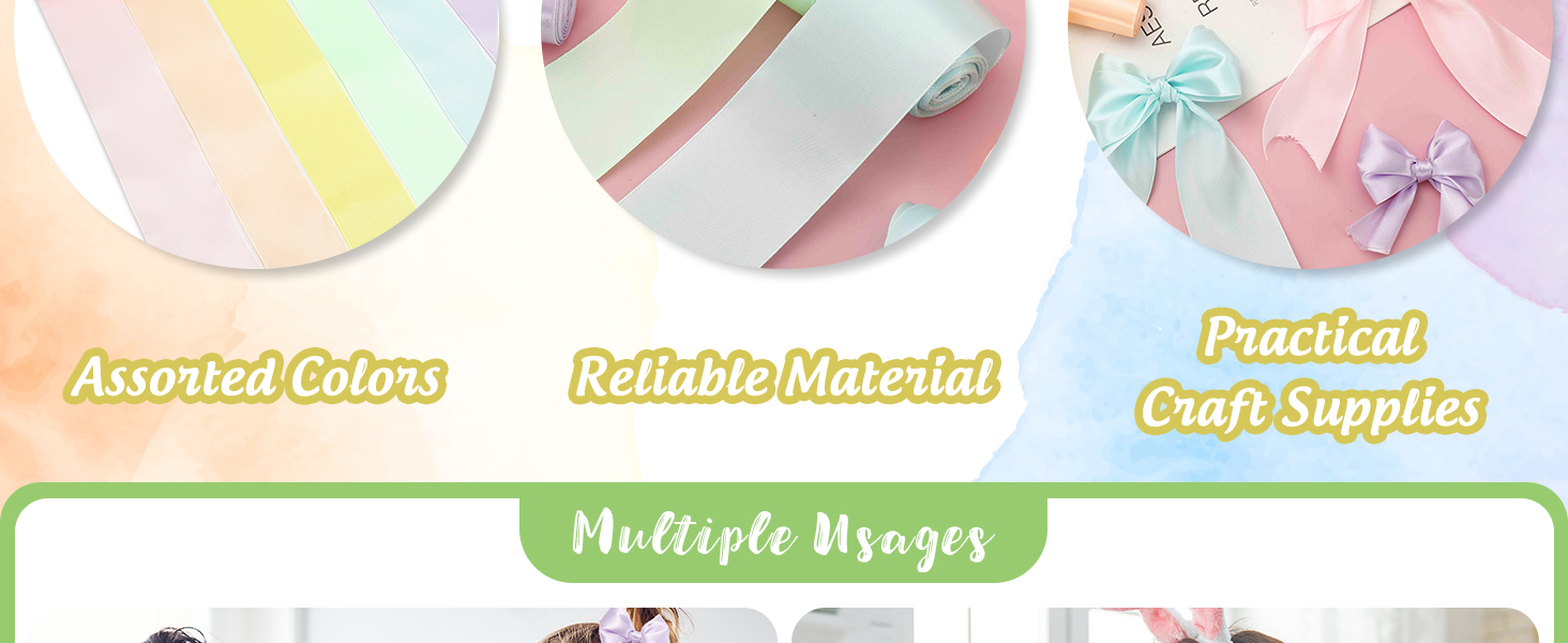 Pastel Satin Ribbon 