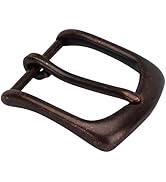 TYWestyles 1.5 inch Belt Buckle Single Prong Solid Antiqued Brass for Men Women Belt