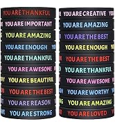 IDREAMBAND Inspirational Wristbands, Colorful Inspirational Rubber Bracelets, Classroom prizes/gi...