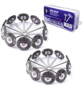 ATOPLEE Wire Wheel Brush Set,20pcs 1 Inch Mini Wire Wheel with 1/8 Inch Round Shank,Crimped Wire ...