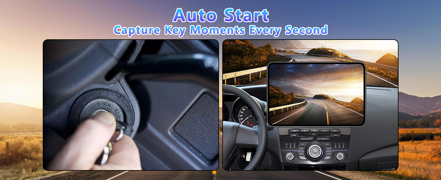 DVR Dual Car Driving Recorder with Loop Recording