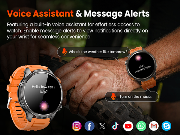 Military Smart Watches for Men Fitness Tracker Watch