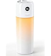 Portable Mini Humidifier, 500ml Rechargeable Dual Mist, Auto Timer &amp; Dry-Burn Protection, with Ni...