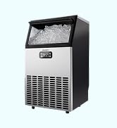 EUHOMY Commercial Ice Maker Machine, 100lbs/24H Stainless Steel Under Counter ice Machine with 33...