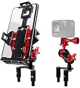 WINDFRD Metal Motorcycle Phone Mount Holder with Action Camera Mount, Fits Ducati Panigale V4, V4...