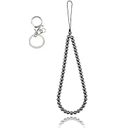 BEEFLYING Natural Stone Phone Lanyard Wrist Strap Gemstone Bead Phone Charm Anti-Lost Lanyard Str...