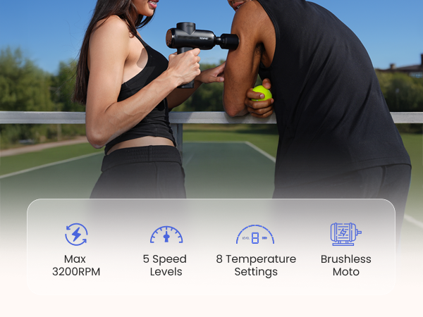 Massage Gun with Heat and Cold Therapy Professional Deep Tissue Handheld Massager