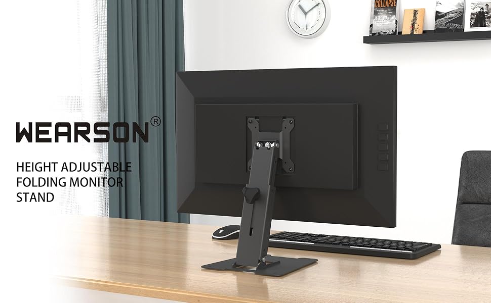 folding monitor stand