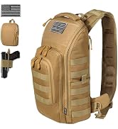 DBTAC Tactical Bag Large Shoulder Chest Pack with Sling for Concealed Carry of Handgun