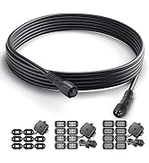 MICTUNING 10FT 5Pin Extension Wire Cable Cord for C1 C2 Q1 RGBW Series LED Rock Lights V1 Wheel R...