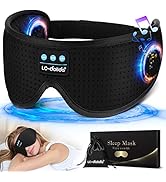 LC-dolida Sleep Headphones, White Noise Bluetooth Sleep Mask 3D Wireless Eye Mask Sleeping with T...