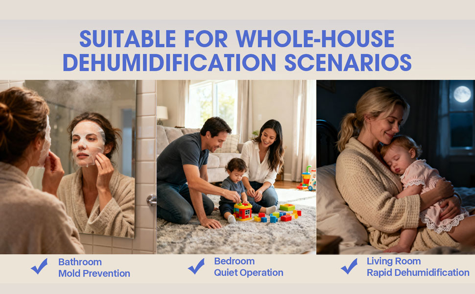 Quiet Dehumidifier for Bathroom