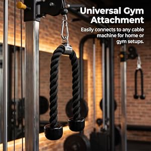 cable rope attachment rope cable attachment rope pull down attachment face pull rope triceps rope