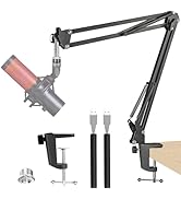 Quadcast 2 Microphone Stand - Microphone Boom Arm with 2 Cable Sleeve Compatible with Shure SM7B ...