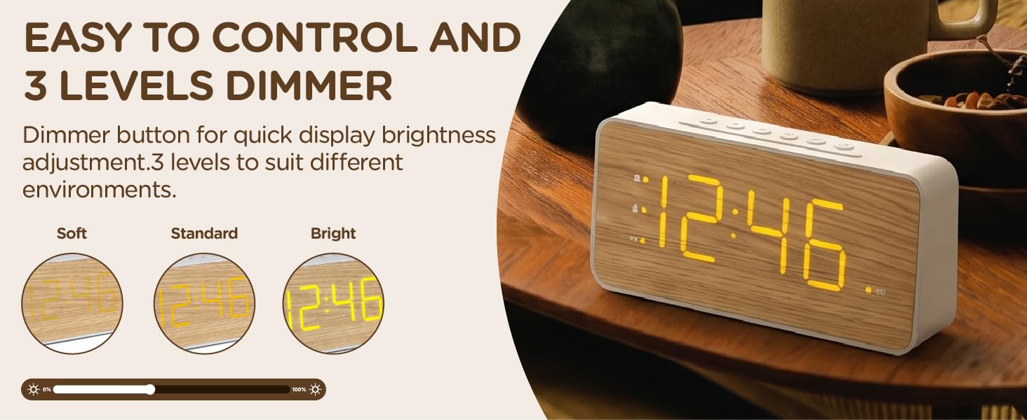 alarm clock dimmable