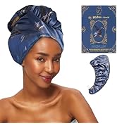 Kitsch Harry Potter x Satin Microfiber Hair Towel Wrap for Women - Super Absorbent, Quick Dry, An...