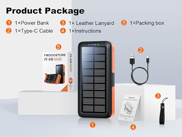 Hand Crank Power Bank Fast Charging Battery Pack