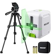 Firecore Laser Level with Tripod, Self Leveling Lazer Level Green Cross Line leveler Tool for Han...