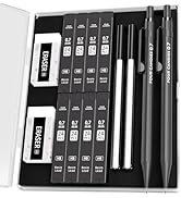 Four Candies 0.7mm Mechanical Pencil Set with Case - 2PCS Metal Mechanical Pencils 0.7mm, 8 Tubes...