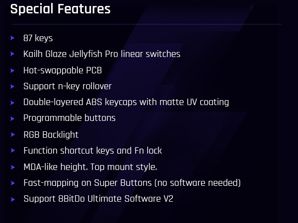 Mechanical Keyboard Hot-Swappable Kailh Switches RGB Backlight Programmable Windows Android 