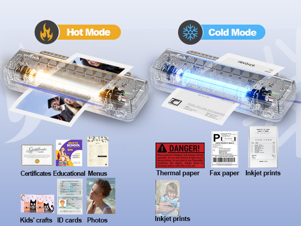 hot and cold laminating machine