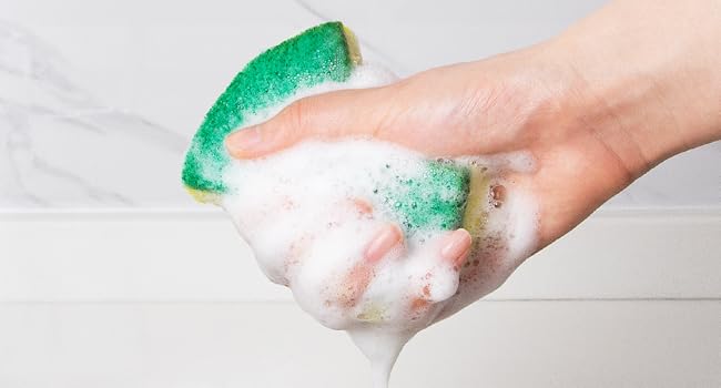 MR.SIGA Heavy Duty Cellulose Scrub Sponge, fibras para lavar trastes, scrub sponges for cleaning
