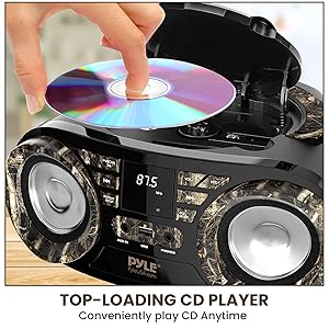 Portable CD Player Bluetooth Boombox Speaker