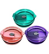 30 oz Tumbler Lids Set of 3 Fit for YETI Rambler, Ozark Trail, Rtic and More, maxin Spill Proof a...