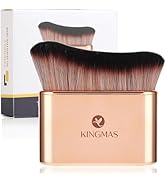 KINGMAS Self Tanner Brush - Kabuki Body Makeup Brush, Soft Vegan Tanning Brush for Foundation, Br...