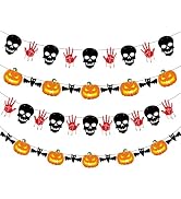 OHOME Halloween Decorations - 40 Pack Halloween Banner - Halloween Backdrop for Indoor Outdoor Ou...