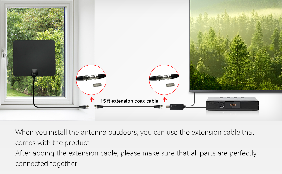 work with leaf antenna
