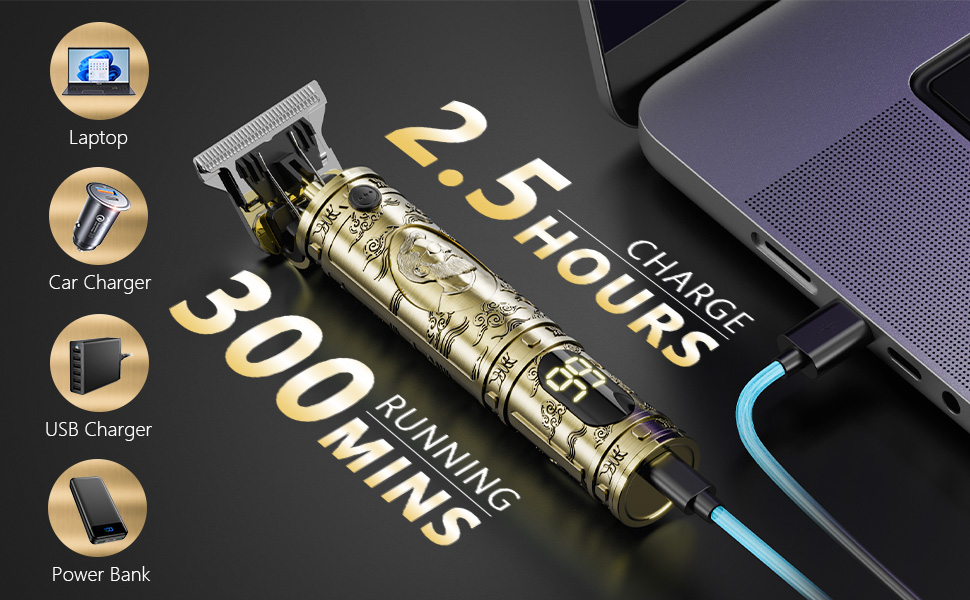 300 mins running hair clippers