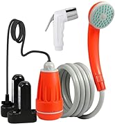 KEDSUM Portable Shower, Portable Camp Shower Pump with Rechargeable Battery, Portable Shower for ...