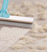 JOYMOOP Carpet Rake for Pet Hair Removal, 63" Adjustable Long Handle Pet Hair Removal Tool, Cat D...