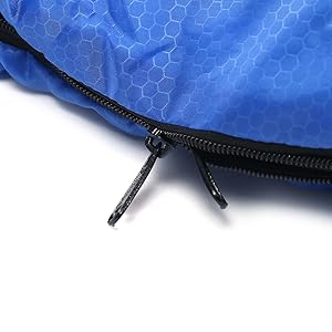 Sleeping bag zipper