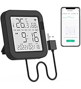 eMylo WiFi Thermometer Hygrometer, Smart IR Remote Control, Universal IR Remote Control Compatibl...