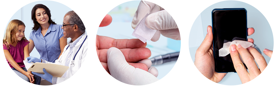 antiseptic alcohol prep pads, thick alcohol pads, thick alcohol prep pads, surgical prep pads