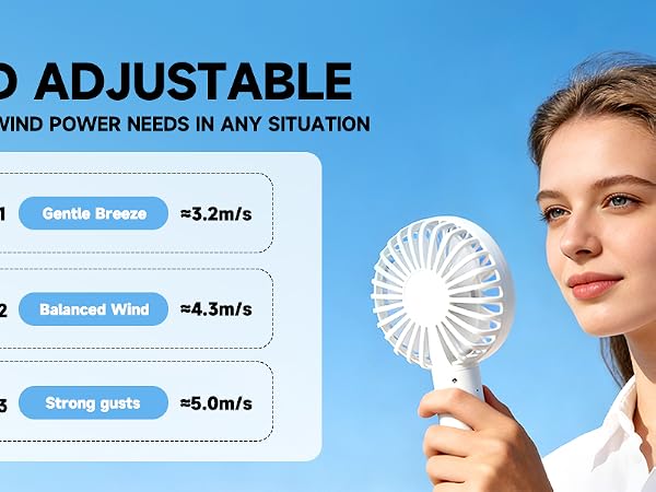 small fan for desk hand fan rechargeable mini handheld fan handheld fan foldable