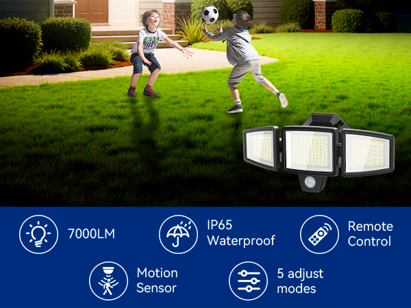 LED Motion Flood Sensor Outdoor Lights
