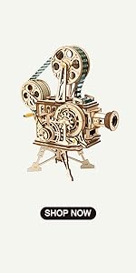 ROKR 3D Wooden Puzzles Model Kits for Adults Birthday Gift Mechanical Model Building Set Perpetual C...