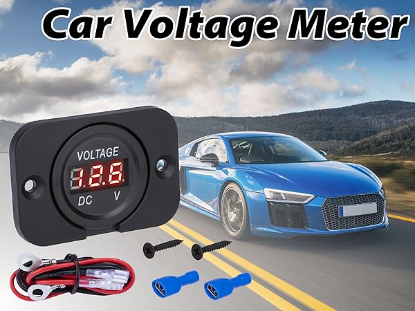 Car Battery Voltage Meter