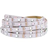 WS2812B Individually Addressable RGB LED Strip 16.4FT 5050 Smart Flexible Dream Full Color 30Pixe...