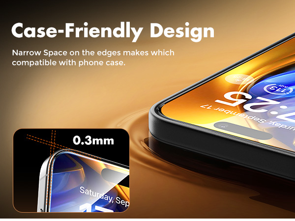 UNBREAKcable iPhone 16 Pro Max Screen Protector Tempered Glass