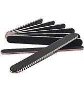 43 Pcs Nail File 100/180 Grit Nail Files,Black Double Sided Emery Boards